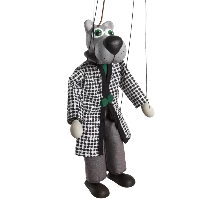 Loutka Vlk klasický, 20 cm