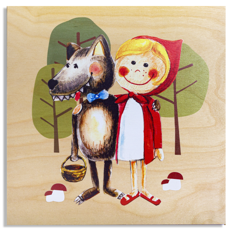 Dětský obrázek na zeď - Červená Karkulka