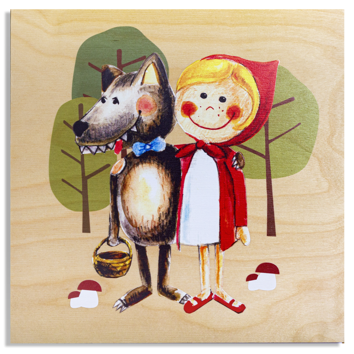 Dětský obrázek na zeď - Červená Karkulka