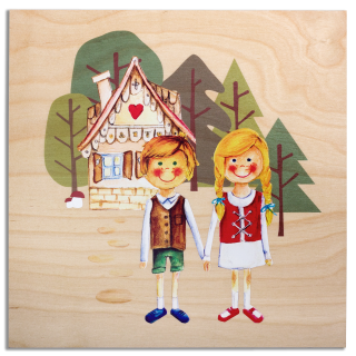 Dětský obrázek na zeď - Perníková chaloupka