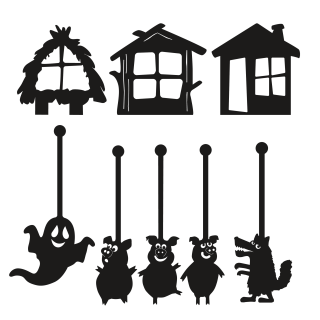 Stínové loutkové divadlo - Tři prasátka