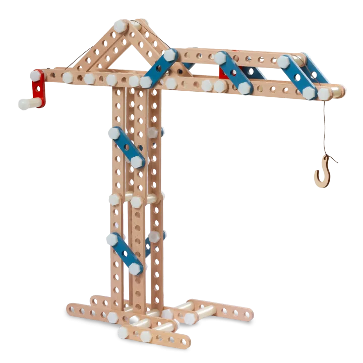 Dřevěná šroubovací stavebnice - Jeřáb