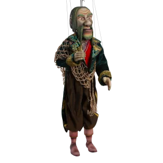 Marioneta Vodník - dřevěná