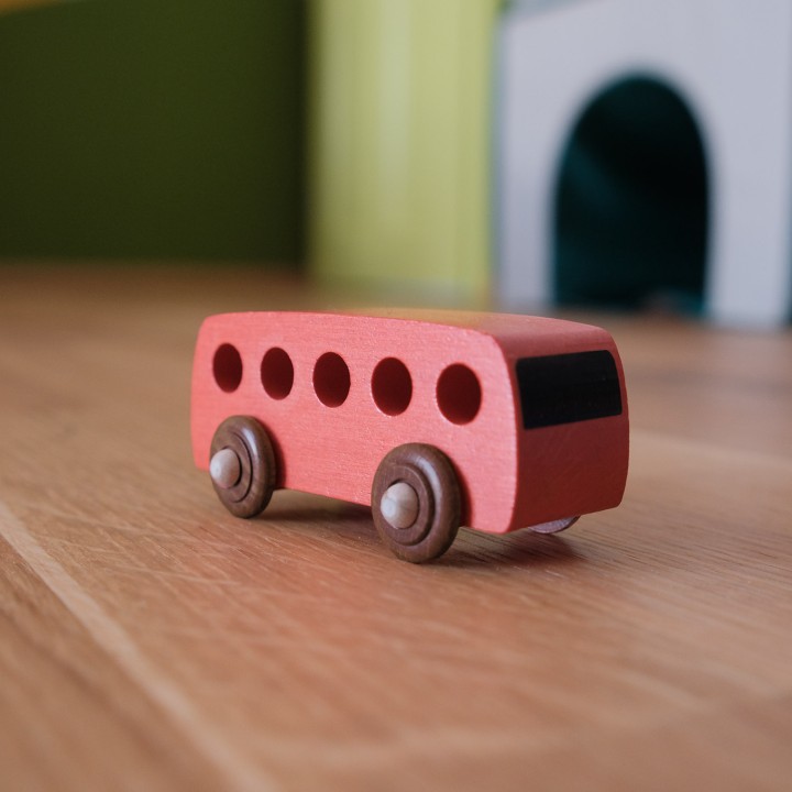 Autobus - dřevěné auto
