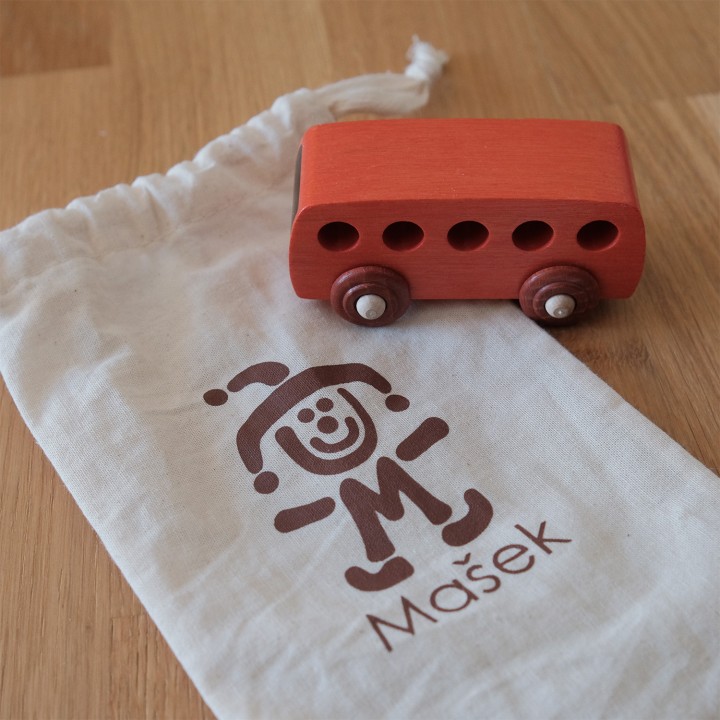 Dřevěné autíčko - Hasiči