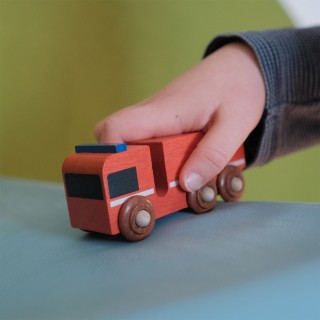 Dřevěné autíčko - Hasiči