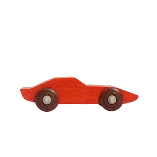 Dřevěné auto - červené