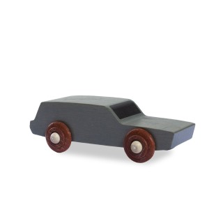 Dřevěné auto - šedé
