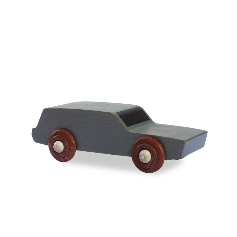Dřevěné auto - šedé