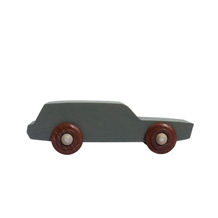Dřevěné auto - šedé