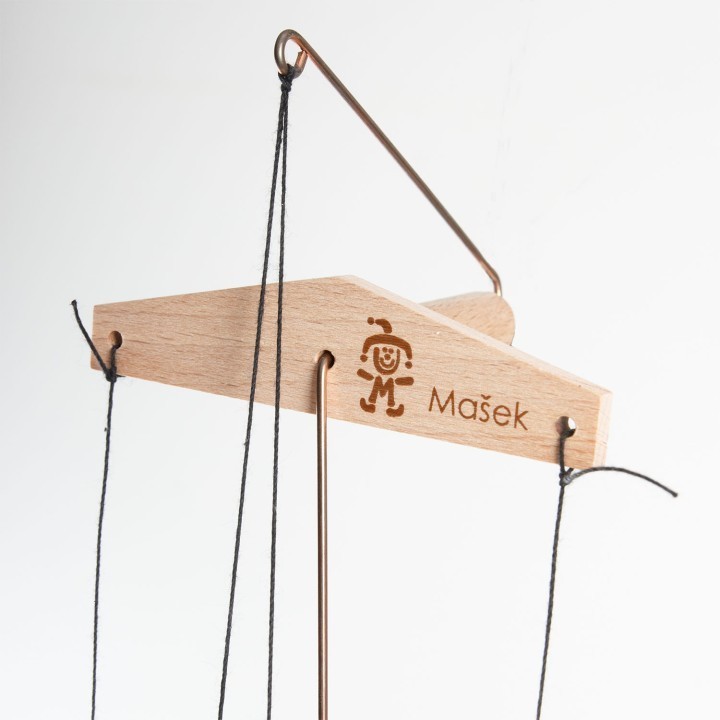 Handpuppe Clown mit Hut